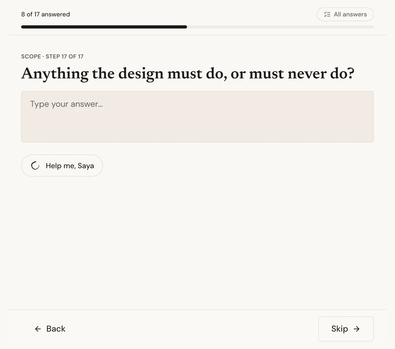 The do's and don'ts question in Sosai